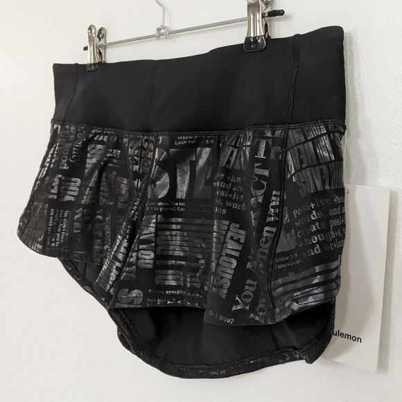 Rare Lululemon 20YR Manifesto Foil Speed Up Short - Picture 4 of 10